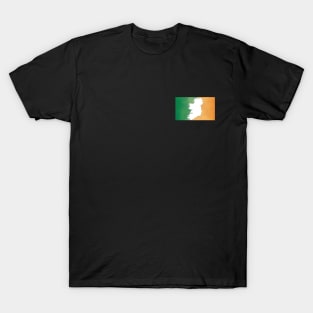 Ireland map in Irish flag colors distressed style T-Shirt